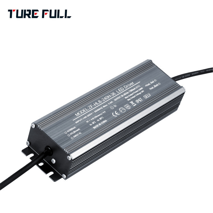 Black Waterproof Electronic LED Driver , Power Supply Led Street Light