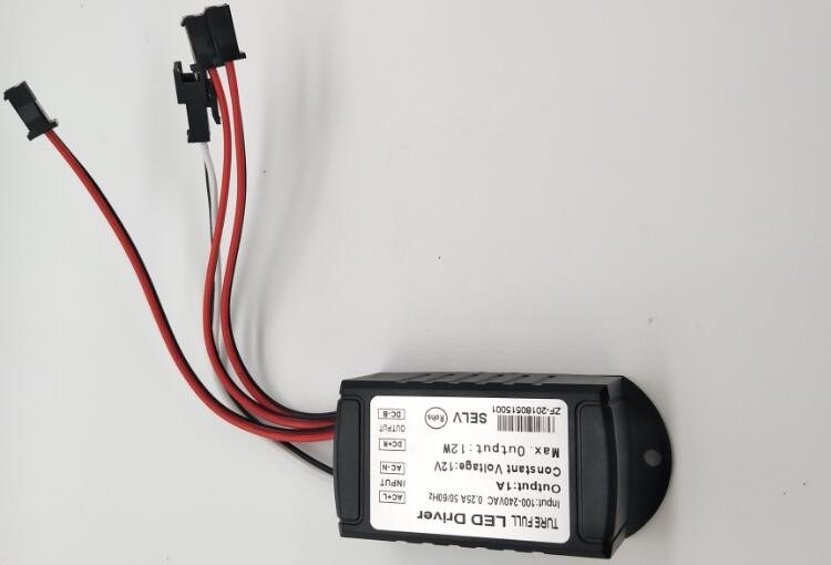 DC12V 1A 12W Power Supply LED Fan Driver With 9.5CM Cable Female Connector