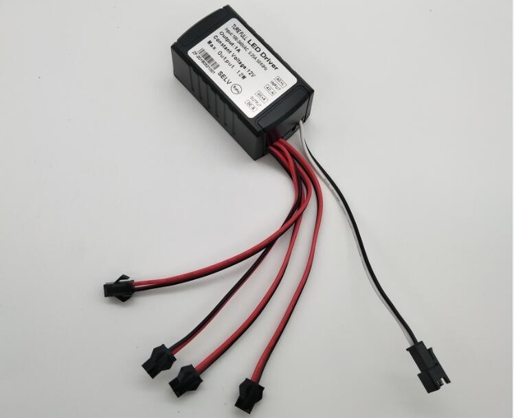 1A LED Fan Driver , 12v Constant Voltage Led Driver 76 * 38.5 * 28.7 Mm