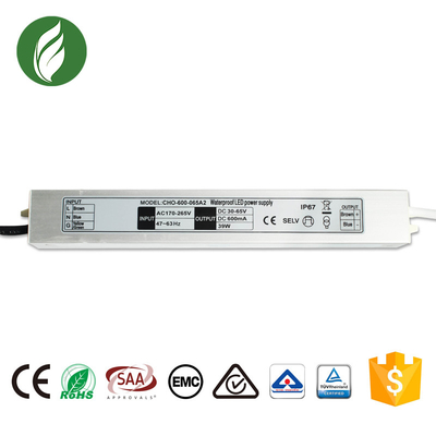 SAA IP67 Constant Current LED Driver 600mA With Aluminum Housing