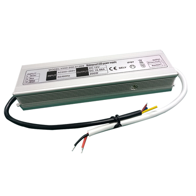 Outdoor IP67 Waterproof Electronic LED Driver 200W 12V Lightweight