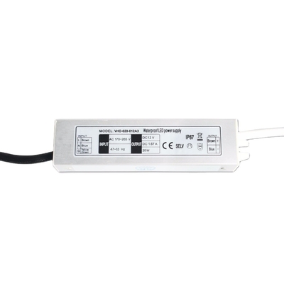 IP67 Waterproof Electronic LED Driver 20w 12V Constant Voltage Power Supply