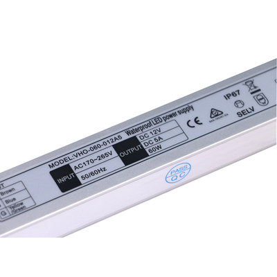 IP67 LED Waterproof Power Supply Slimline LED Driver For Strip Neon Light