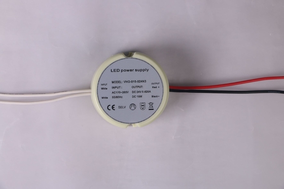 Round Case Plastic LED Driver Indoor Constant Voltage IP20 For Cabinet Strip Light