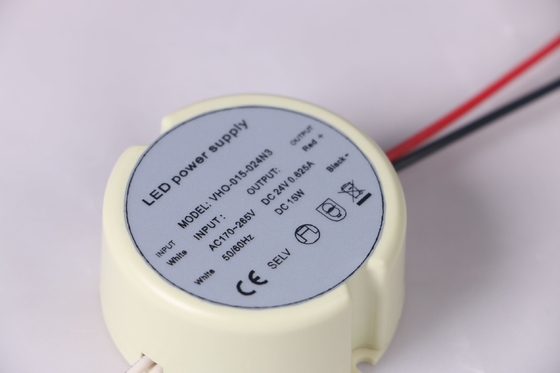 Round Case Plastic LED Driver Indoor Constant Voltage IP20 For Cabinet Strip Light