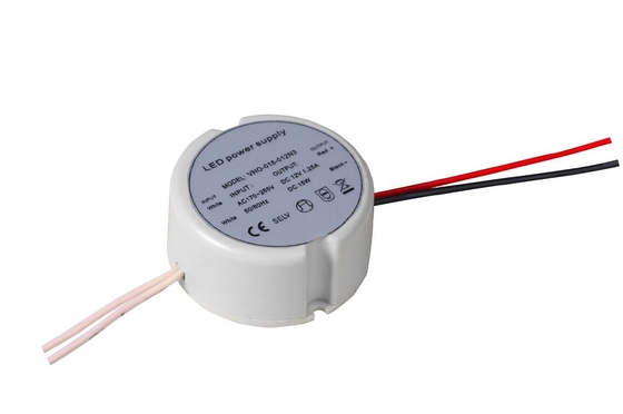 Round Case Plastic LED Driver Indoor Constant Voltage IP20 For Cabinet Strip Light