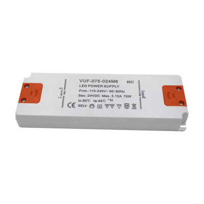 AC To DC Ultra Thin LED Power Supply Plastic Case For Bath Room OEM ODM