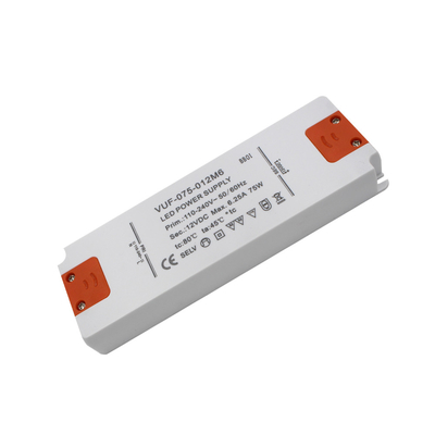 Plastic Case Constant Voltage LED Driver 12V 75W Power Supply For Strip Light