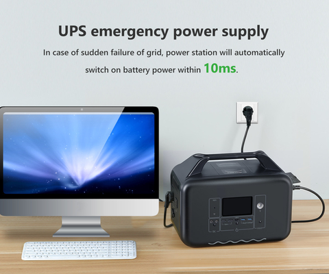1000W Charge Backup Camping Outdoor LiFePO4 Battery Supply Portable Solar Power Station