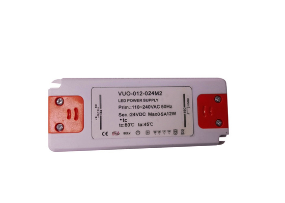 Mirror Lights 12W Flicker Free LED Driver , Ultralight Plastic Power Supply