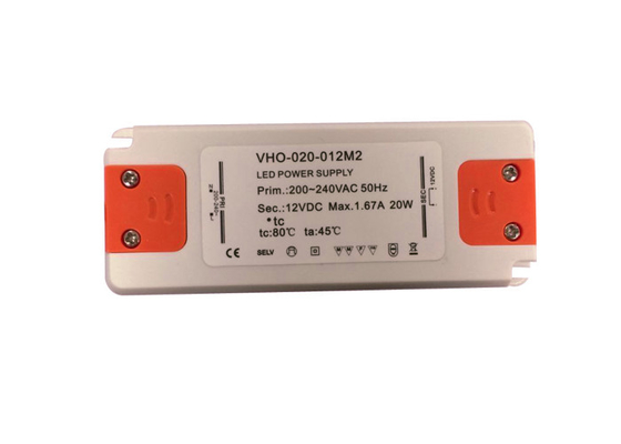 Rainproof 12V 1.7A Ultra Thin LED Driver Power Supply For Furniture Light
