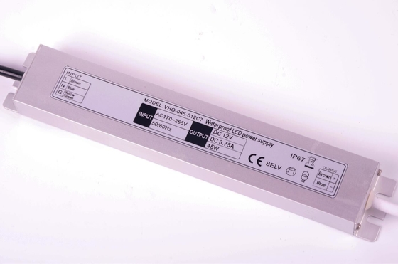12V Constant Voltage Slimline LED Driver 45W Lightweight 213x35.6x17.4mm