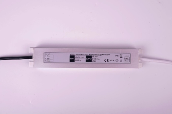12V Constant Voltage Slimline LED Driver 45W Lightweight 213x35.6x17.4mm