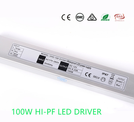 8.33A 12V AC To DC LED Strip Light Driver Moistureproof For Signage