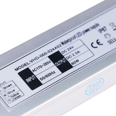Heatproof 60W Outdoor LED Light Power Supply Driver For LED Strip Light