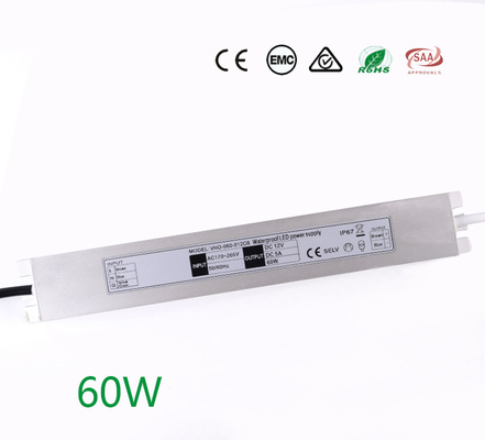 RoHS Switching Mode Slim LED Driver 12V 60W 5A Anti Insulation