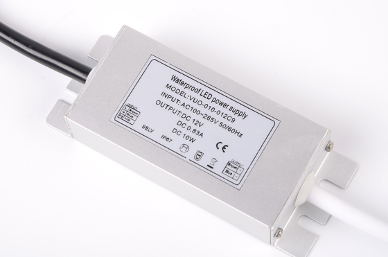 0.83A 105g Ultra Thin LED Driver , Waterproof IP67 Slim LED Power Supply