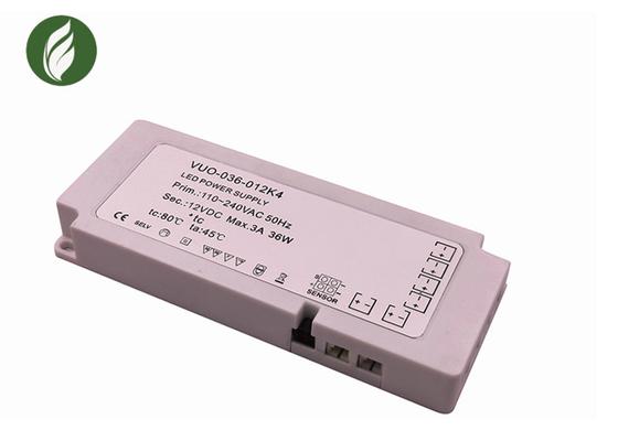 Lightweight Slim 240V To 12V LED Driver , 36W 12V Under Cabinet Lighting Transformer