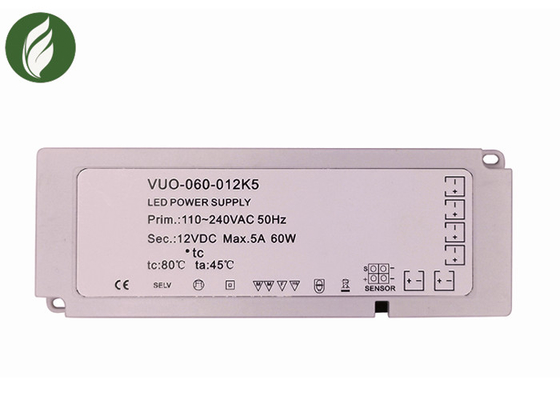 60W 5A Ultra Thin Under Cabinet LED Driver Durable Anti Erosion