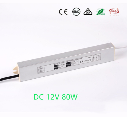 50/60 Hz Ultra Slim LED Driver , Heatproof 12V Constant Voltage Driver