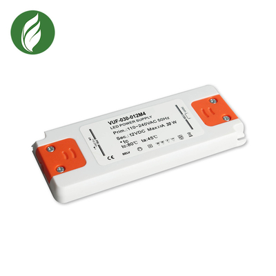 Ultralight ETL 12 Volt LED Strip Driver , Multifunctional Ultra Thin LED Power Supply