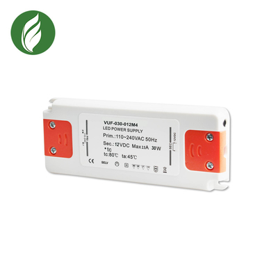 Ultralight ETL 12 Volt LED Strip Driver , Multifunctional Ultra Thin LED Power Supply