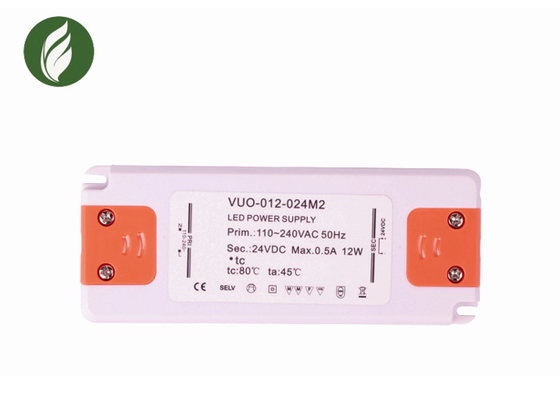 Mirror Lights 12W Flicker Free LED Driver , Ultralight Plastic Power Supply