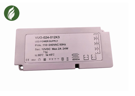 EMI Filtering IP20 12V LED Driver For Indoor Cabinet Lighting