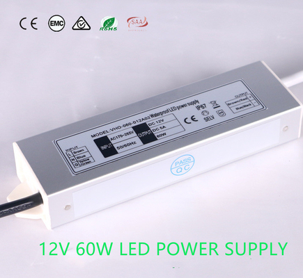 60W Lightweight 24VDC Outdoor Power Supply , Moistureproof CV LED Driver