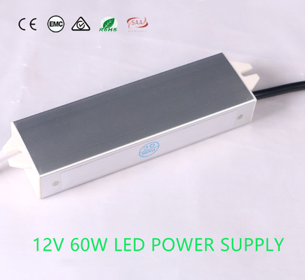 60W Lightweight 24VDC Outdoor Power Supply , Moistureproof CV LED Driver