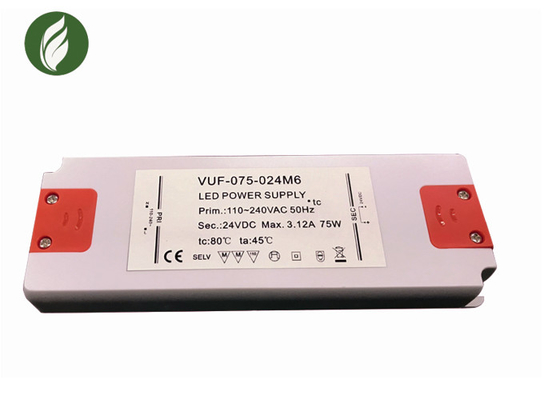 CE 3.1A 24V DC Ultra Thin LED Driver Durable Plastic Material