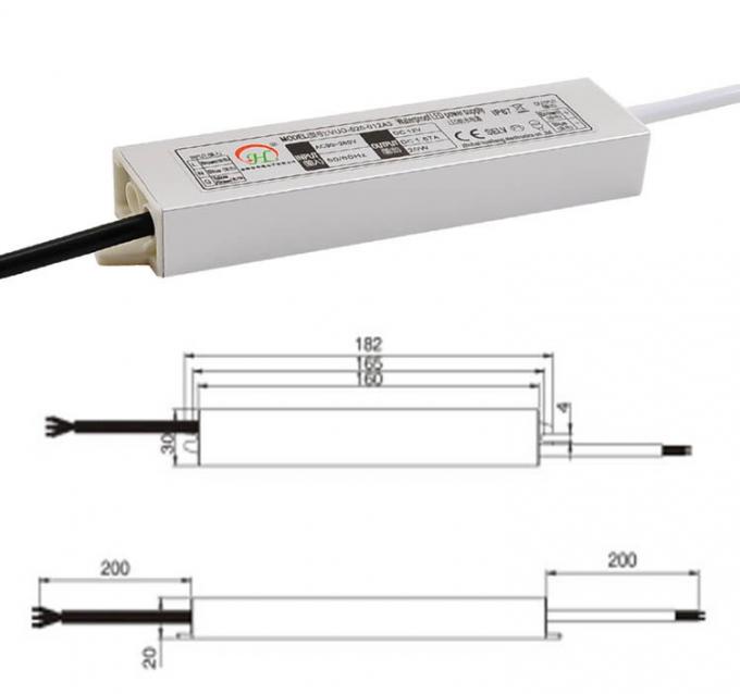 Super Thin 20w Cv LED Driver Transformer 5v 4a Waterproof Ip67 For Lighting